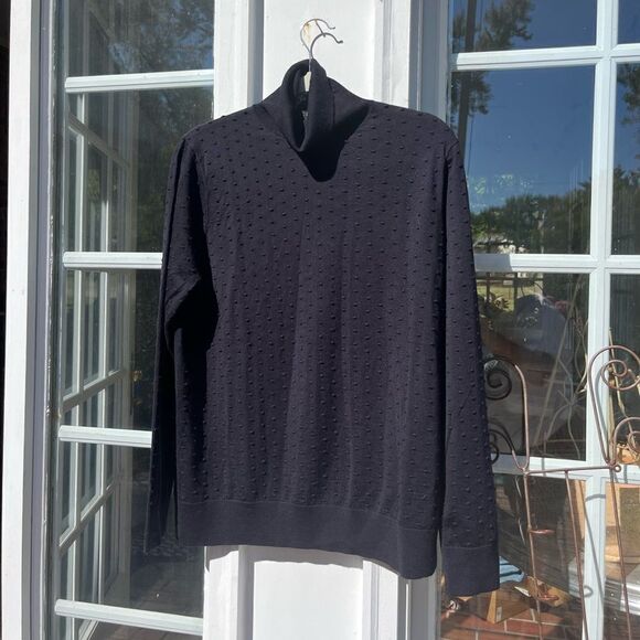 COS Swiss Dot Wool Turtleneck Sweater - Picture 3 of 7